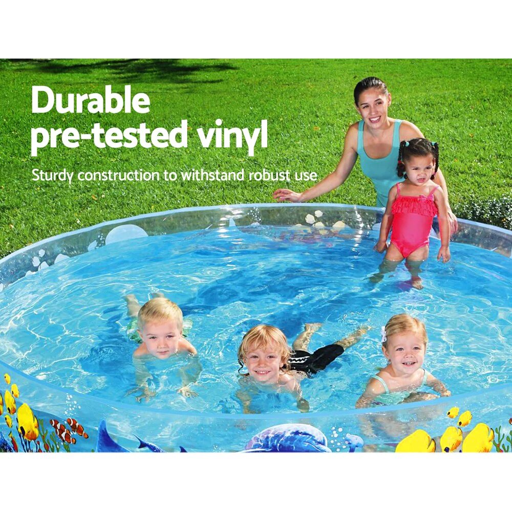 Piscine AquariumRonde en Vinyle et PVC Transparente Pour Enfants 183x38cm#55030 تنزوت