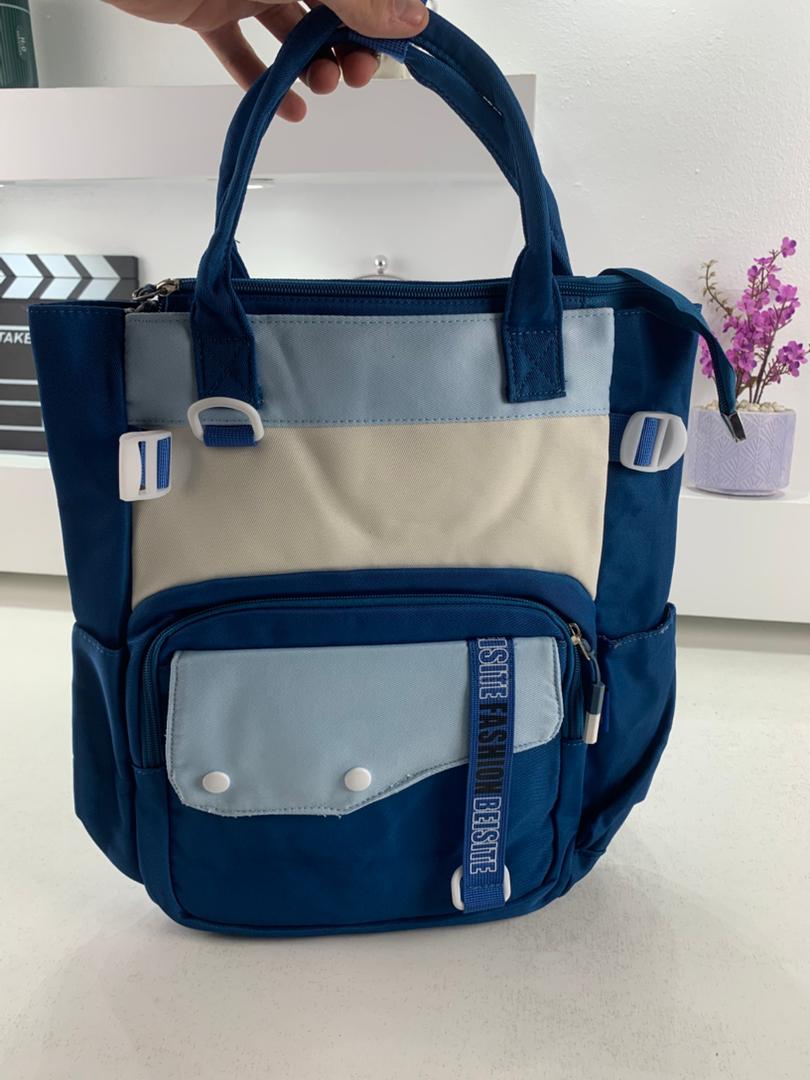 Ensemble de sacs d’école Kawai pour Enfants 2Pcs Avec Pochette Bleu Ciel – محفظة 2 قطع كاواي مع محفظة صغيرة أزرق فاتح تنزوت