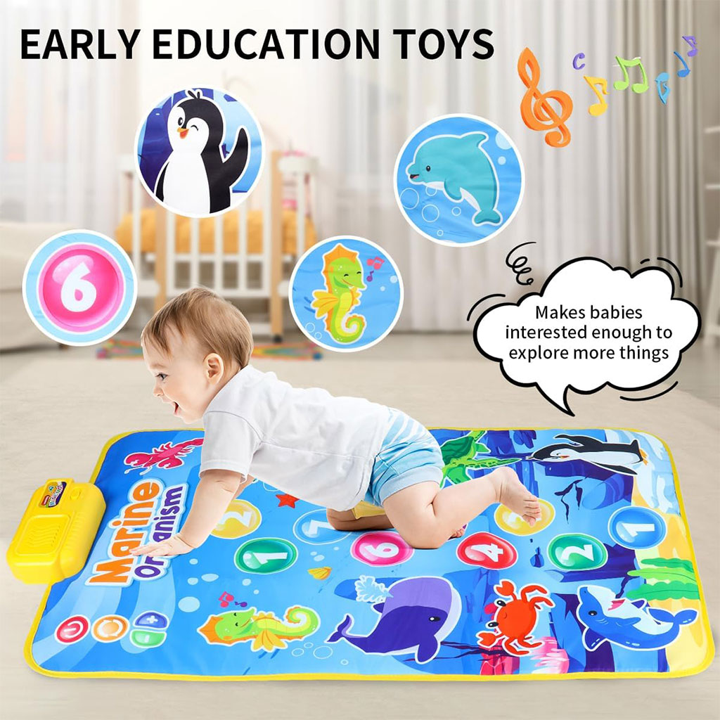 Tapis Musical et Jouet Éducatif pour Enfants 63x43cm – بساط ألعاب للرضع تنزوت
