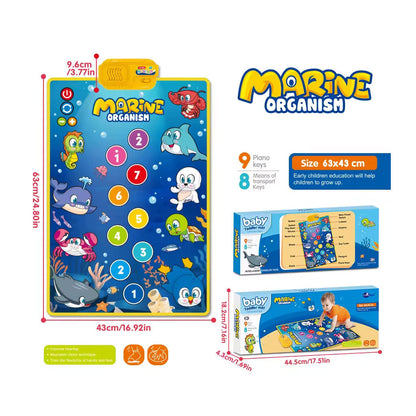 Tapis Musical et Jouet Éducatif pour Enfants 63x43cm – بساط ألعاب للرضع تنزوت