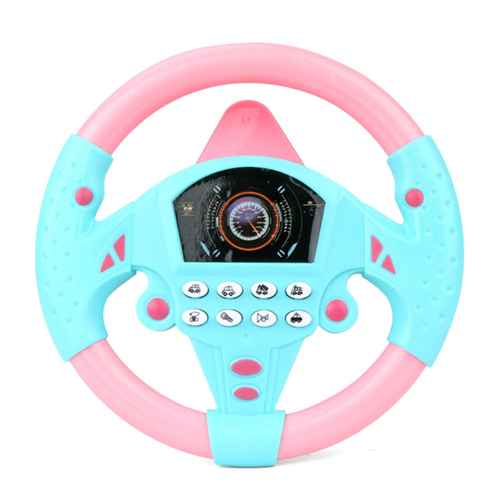 Jouet volant de conduite simulé avec lumière et musique – لعبة مقود السيارة للأطفال تنزوت
