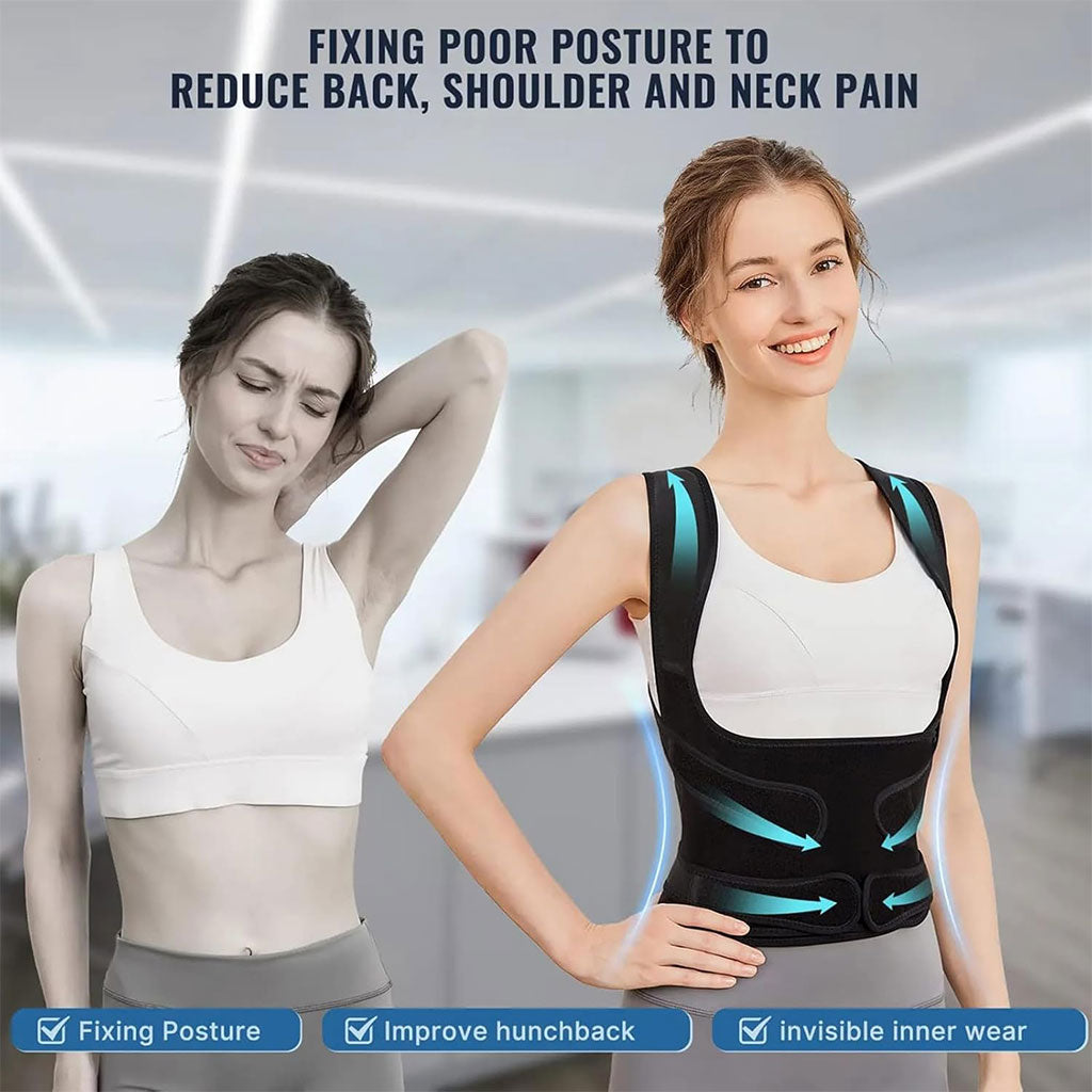 Support Dorsal Respirant et Réglable pour la Correction de la Posture – حزام شد الظهر تنزوت