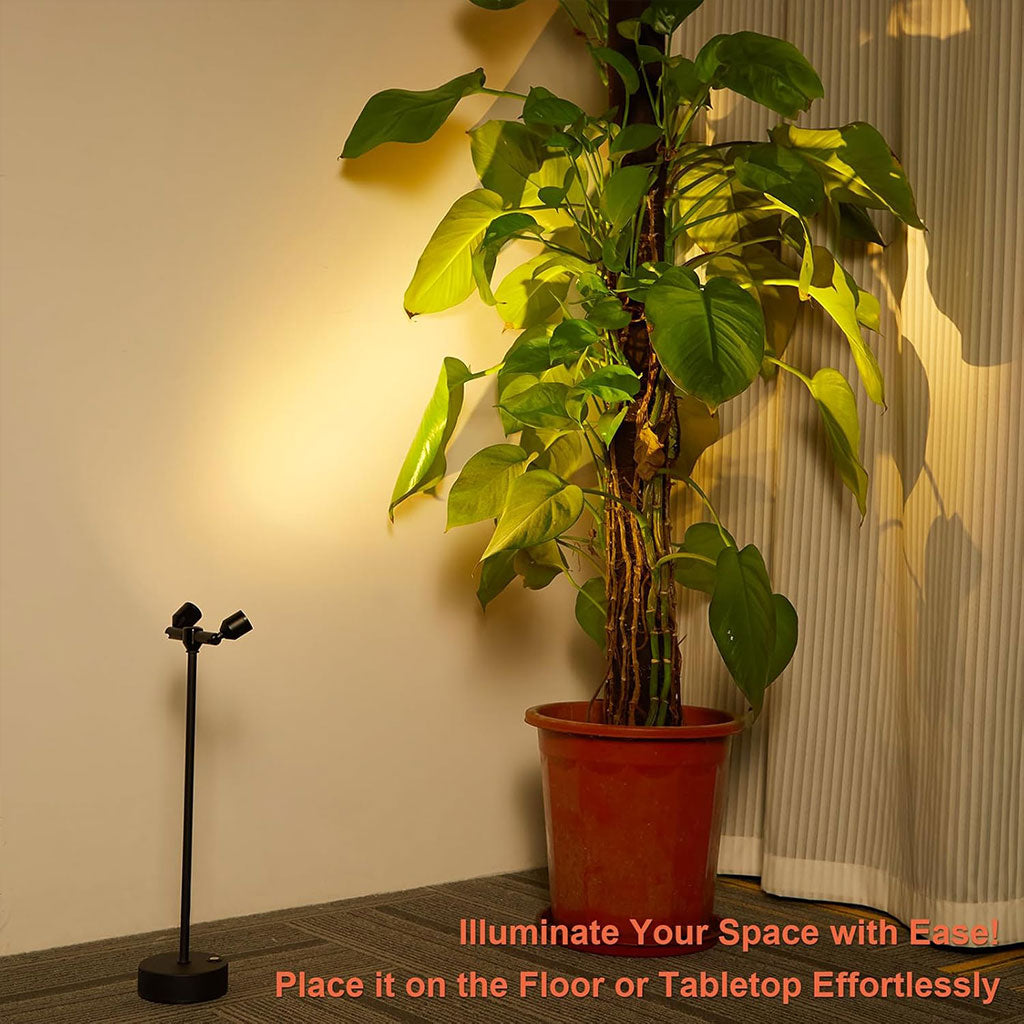 Lampe de bureau LED rétro à double tête rotative à 360 degré – مصباح مكتب بعدة أوضاع إضاءة تنزوت