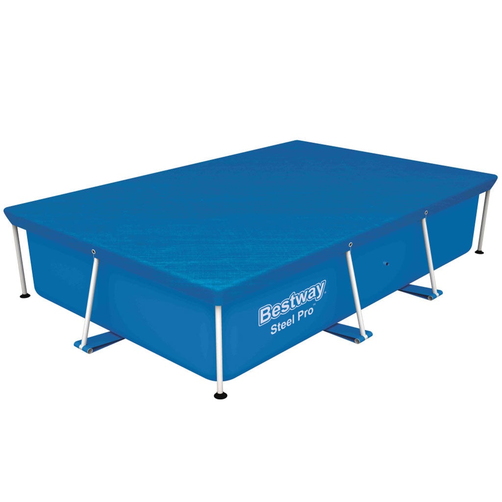 Grand bâche de piscine rectangulaire en polyéthylène 259 x 170 cm Bestway 58105 – غطاء مسبح تنزوت