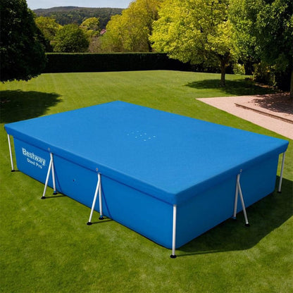 Grand bâche de piscine rectangulaire en polyéthylène 300 x 201 cm Bestway 58106 – غطاء مسبح تنزوت