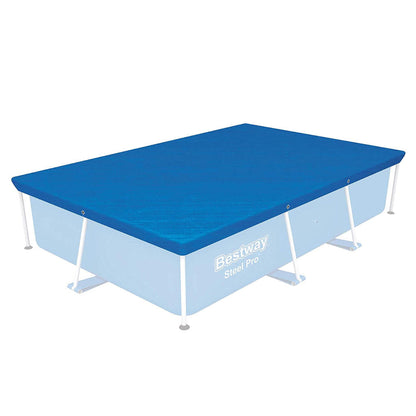 Grande bâche de piscine rectangulaire en polyéthylène 400 x 211 cm Bestway 58107 – غطاء مسبح تنزوت