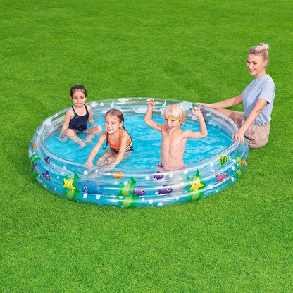 Piscine Gonflable Ronde Transparente Pour Enfants 183 x 33cm Bestway #51005 تنزوت