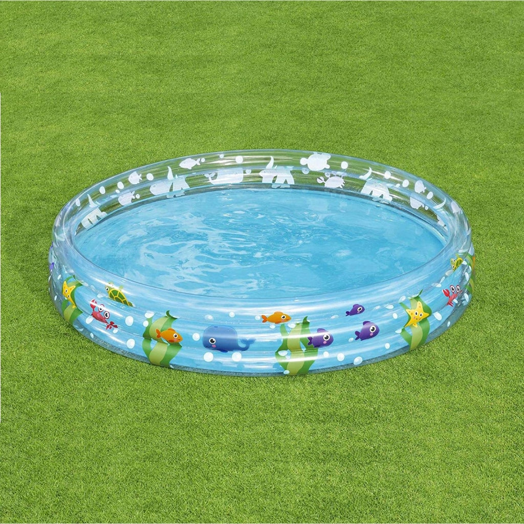 Piscine Gonflable Ronde Transparente Pour Enfants 183 x 33cm Bestway #51005 تنزوت