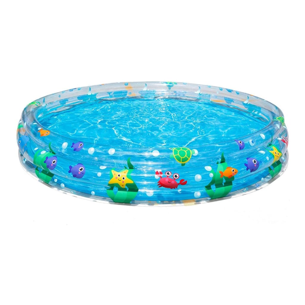 Piscine Gonflable Ronde Transparente Pour Enfants 183 x 33cm Bestway #51005 تنزوت