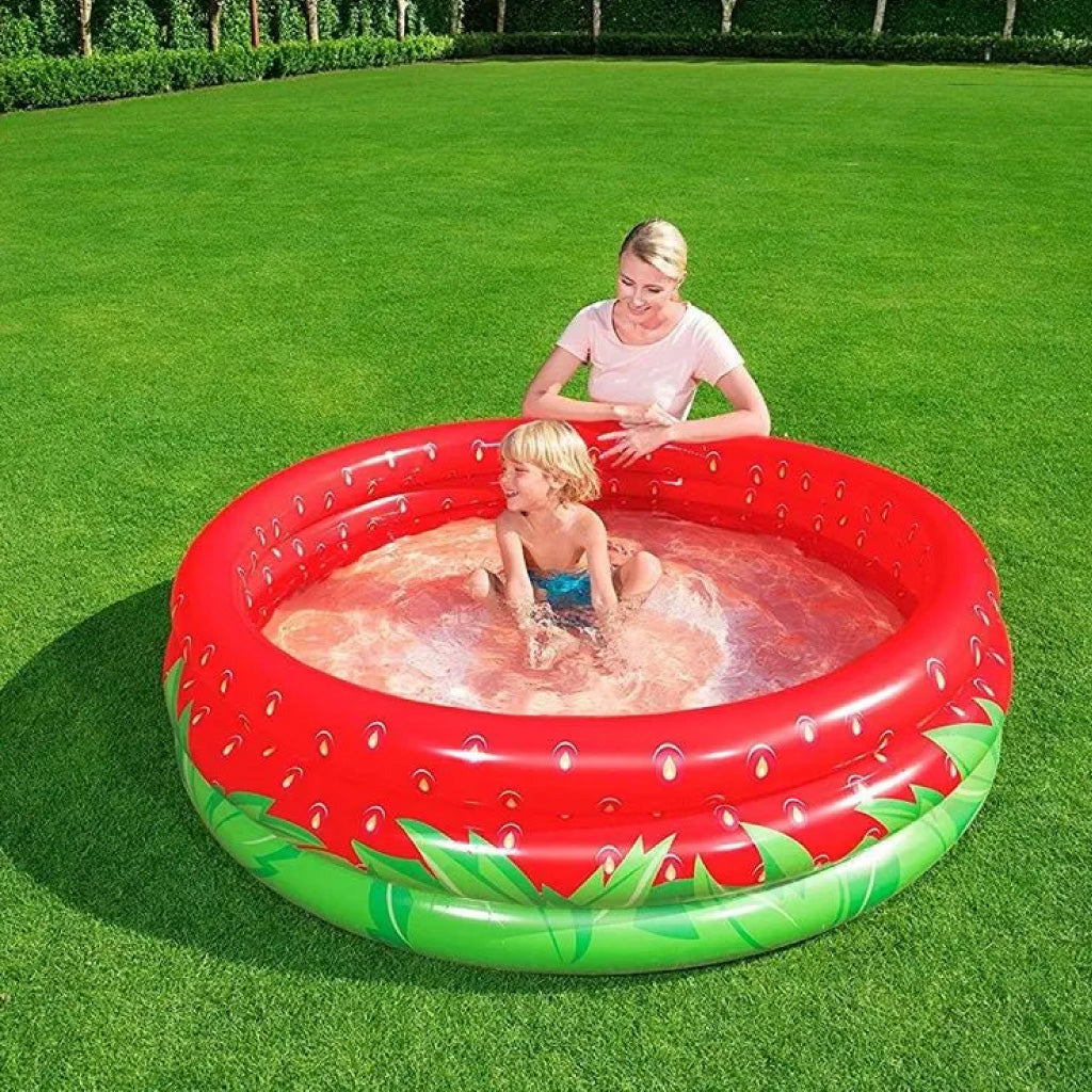 Piscine Ronde Gonflable “Fraise” Pour Enfants 160 x 38 cm Bestway 51145 تنزوت