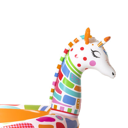 Piscine Rond Gonflable Giraffe Pour Enfants Avec Arroseur 266x157x127cm Bestway 53089 تنزوت
