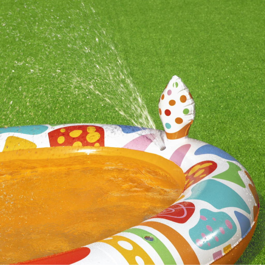 Piscine Rond Gonflable Giraffe Pour Enfants Avec Arroseur 266x157x127cm Bestway 53089 تنزوت