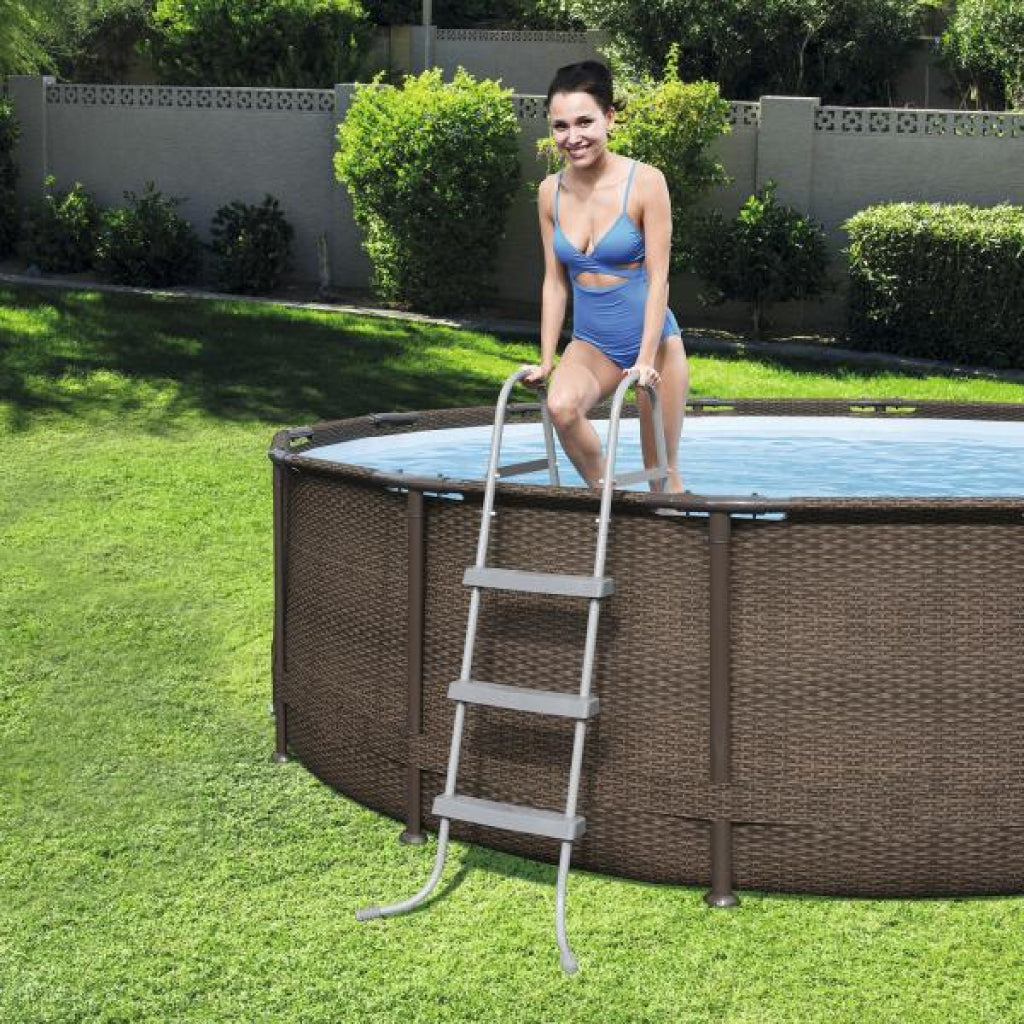 Bestway Echelle de Piscine 3 Marches 107cm 150kg 58335 تنزوت