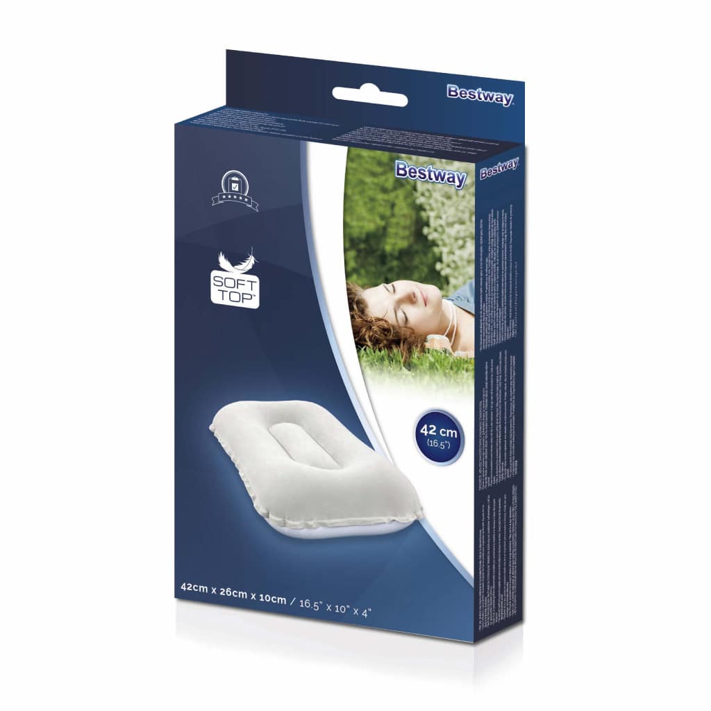 Oreiller Gonflable Confortable de Camping et Voyage Bestway 67121 تنزوت