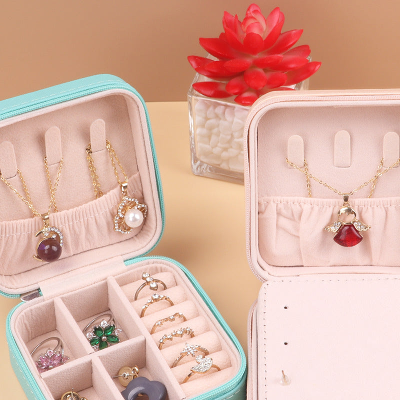 Firla Mini Boîte à Bijoux en cuir avec fermeture éclair – علبة تنظيم المجوهرات تنزوت