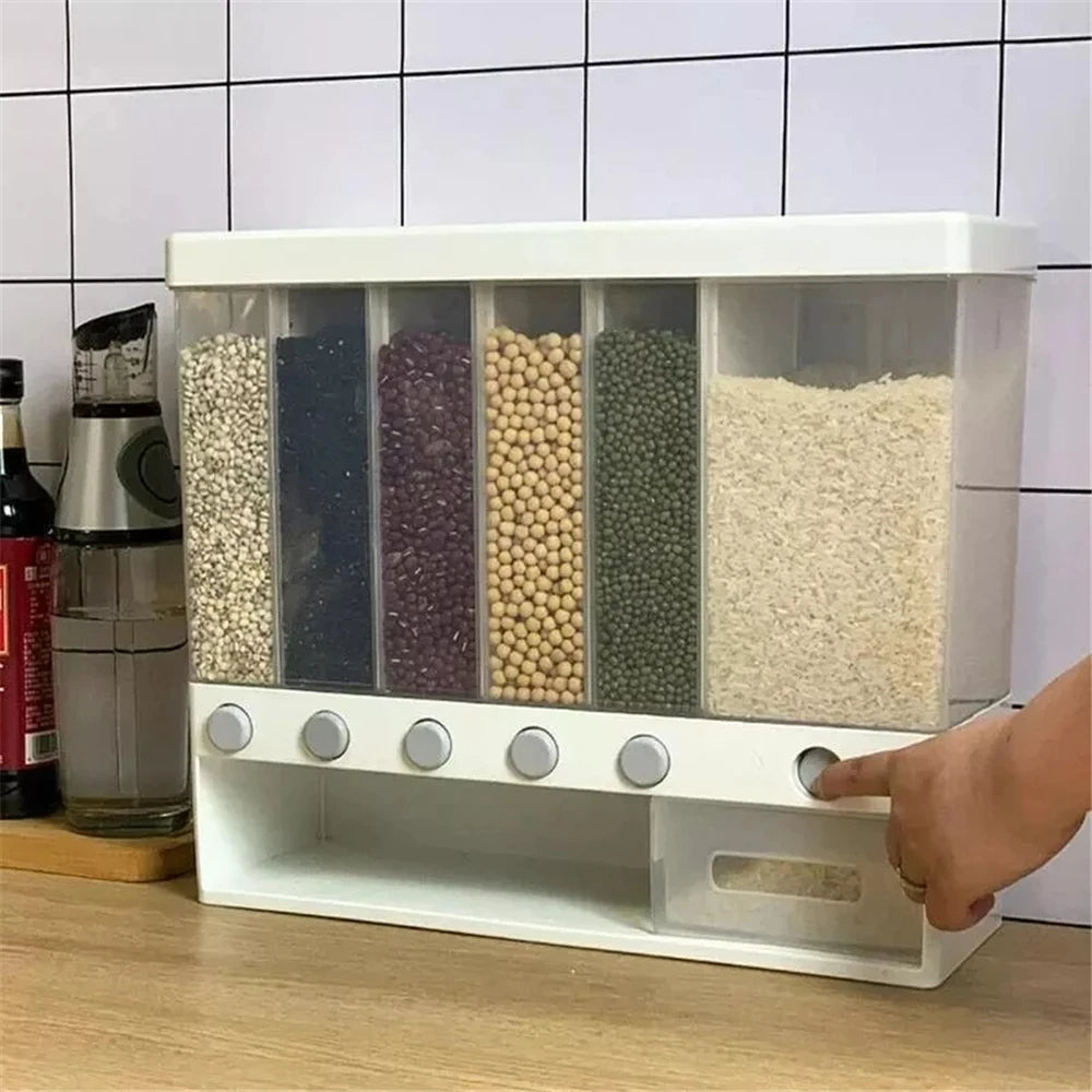 Distributeur et organisateur de nourriture sèche mural - صندوق تخزين مثبت على الحائط وموزع طعام تنزوت