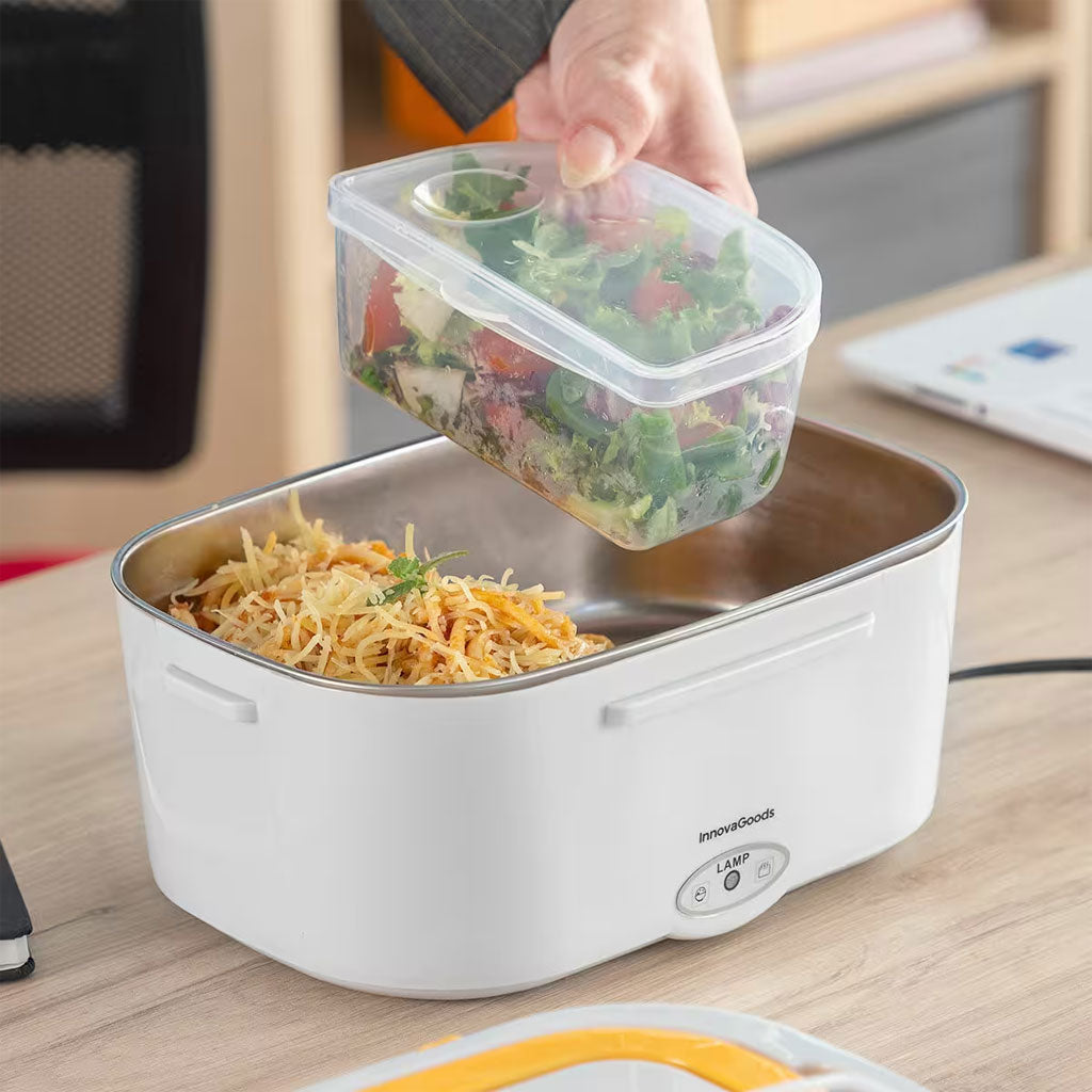 Boîte à lunch électrique en Inox Capacité 1.05L – علبة تسخين الطعام من الإينوكس تنزوت