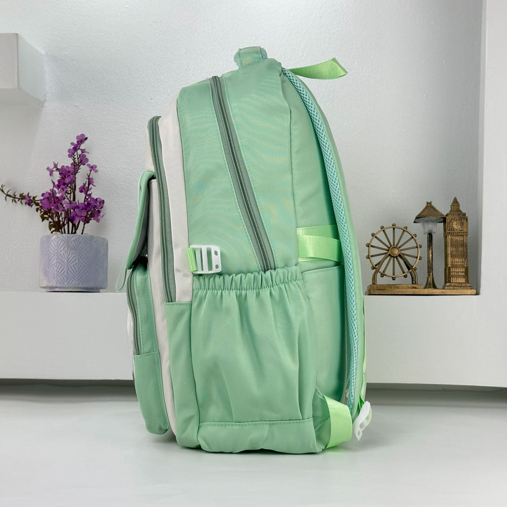 Sac à Dos Scolaire pour Enfants Style Kawaii BoShiKai Vert – حقيبة ظهر مدرسية للأطفال أخضر تنزوت