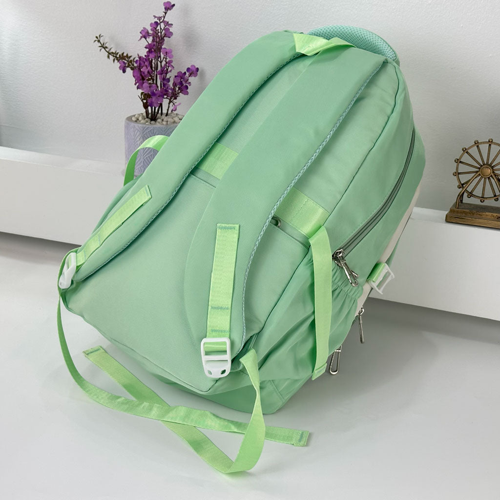 Sac à Dos Scolaire pour Enfants Style Kawaii BoShiKai Vert – حقيبة ظهر مدرسية للأطفال أخضر تنزوت