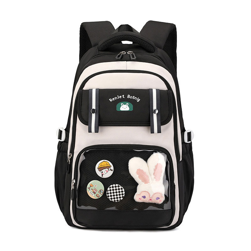 Sac à Dos Scolaire pour Enfants Style Kawaii BoShiKai Noir – حقيبة ظهر مدرسية للأطفال أسود تنزوت