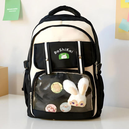Sac à Dos Scolaire pour Enfants Style Kawaii BoShiKai Noir – حقيبة ظهر مدرسية للأطفال أسود تنزوت