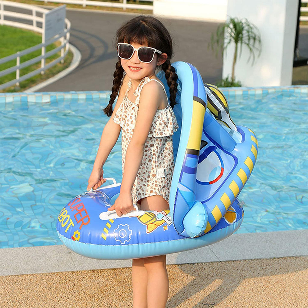 Bouée de natation gonflable pour bébé avec toit – عوامة أطفال مع مظلة تنزوت