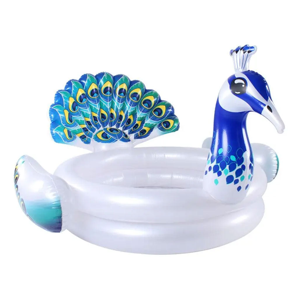 Bouée de piscine Design Paon 3D pour Enfants – حوض سباحة على شكل طائر تنزوت