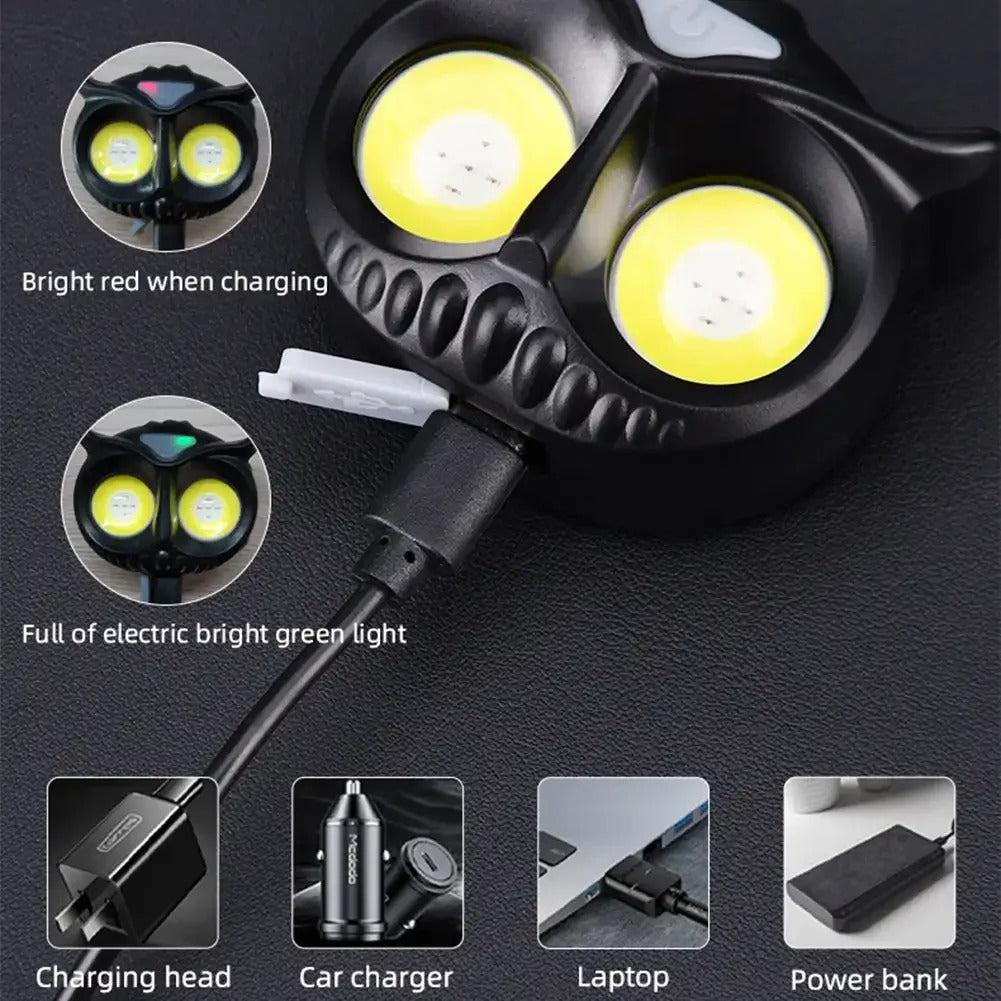 Lampe frontale LED rechargeable 1500 lumens, 5 modes, étanche IPX4 – مصباح الرأس تنزوت
