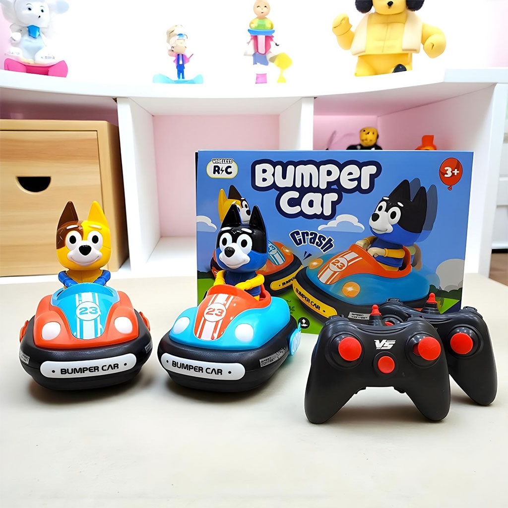 Voiture Télécommandée Crash Bumper Rechargeable 2Pcs pour Enfants – لعبة سيارات اللاسلكية للأطفال - تنزوت