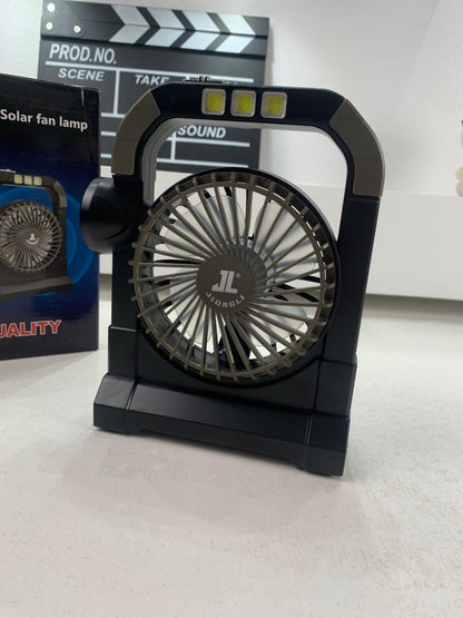 Ventilateur portable rechargeable avec lampe torche JL-9522 – مروحة محمولة مع مصباح تنزوت