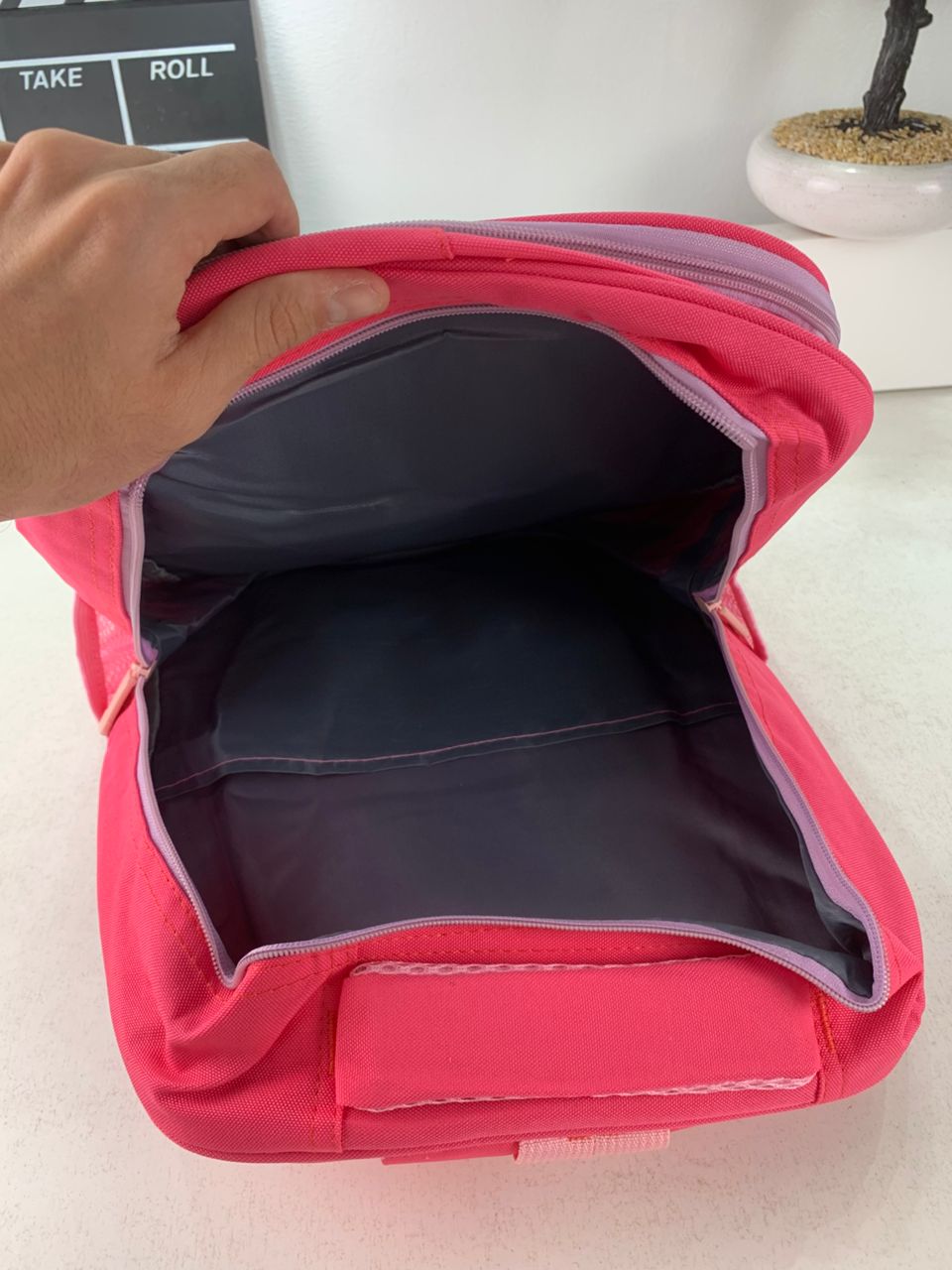 Sac à Dos Enfant Space Design Ludique Multi-Poches Rose – حقيبة مدرسية للأطفال لون وردي تنزوت