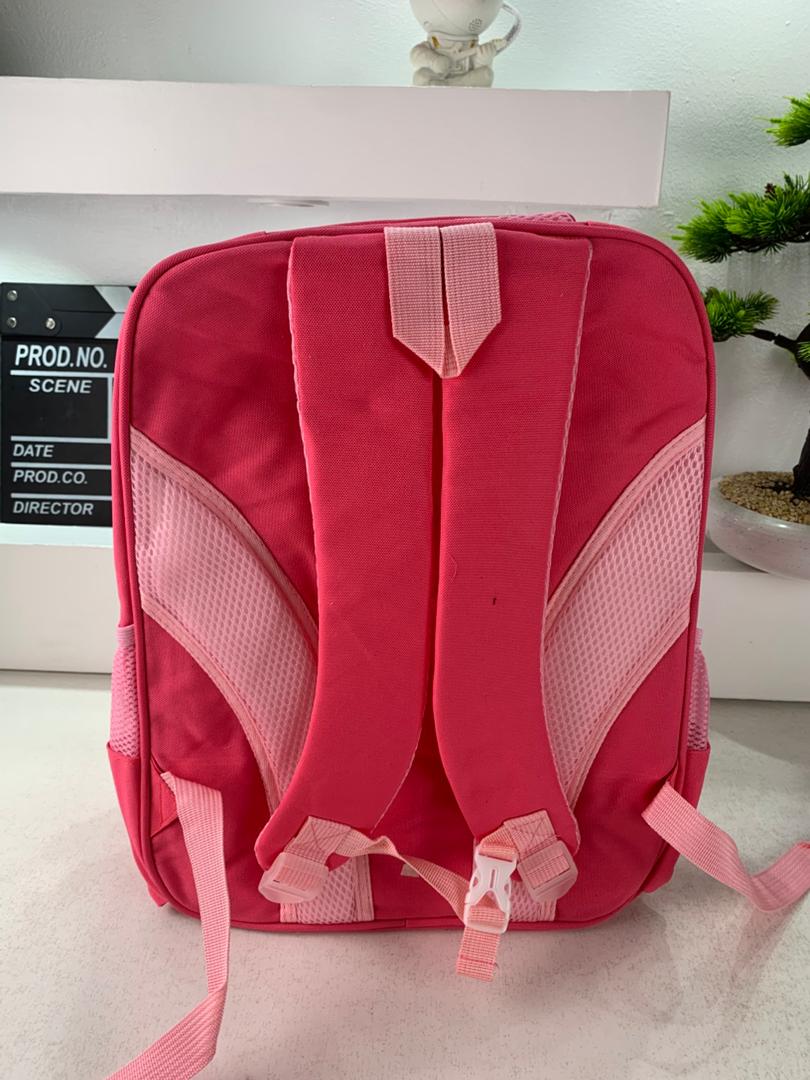 Sac à Dos Enfant Space Design Ludique Multi-Poches Rose – حقيبة مدرسية للأطفال لون وردي تنزوت