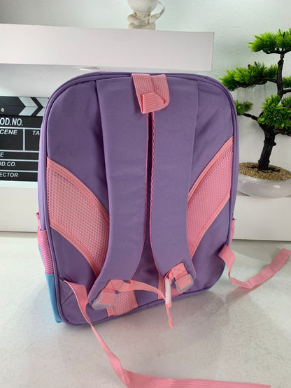 Sac à Dos Enfant Space Design Ludique Multi-Poches Mauve – حقيبة مدرسية للأطفال لون بنفسجي تنزوت