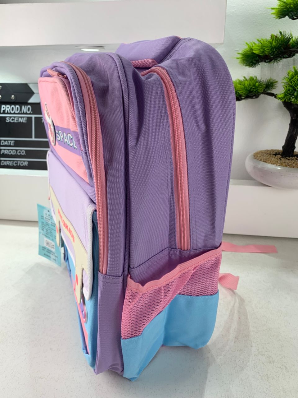 Sac à Dos Enfant Space Design Ludique Multi-Poches Mauve – حقيبة مدرسية للأطفال لون بنفسجي تنزوت
