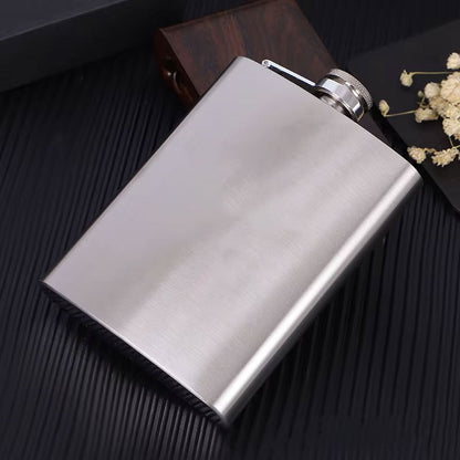 Flasque Métallique Portable 1800ml en Acier Inoxydable 18/8 avec Étui en Cuir pour Activités Extérieures تنزوت