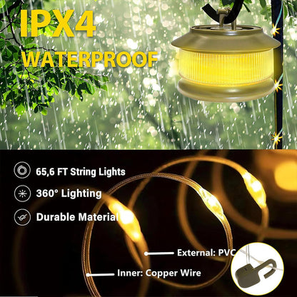 Guirlande lumineuse à rangement rapide pour camping 20m – مصباح تخييم 20 متر تنزوت