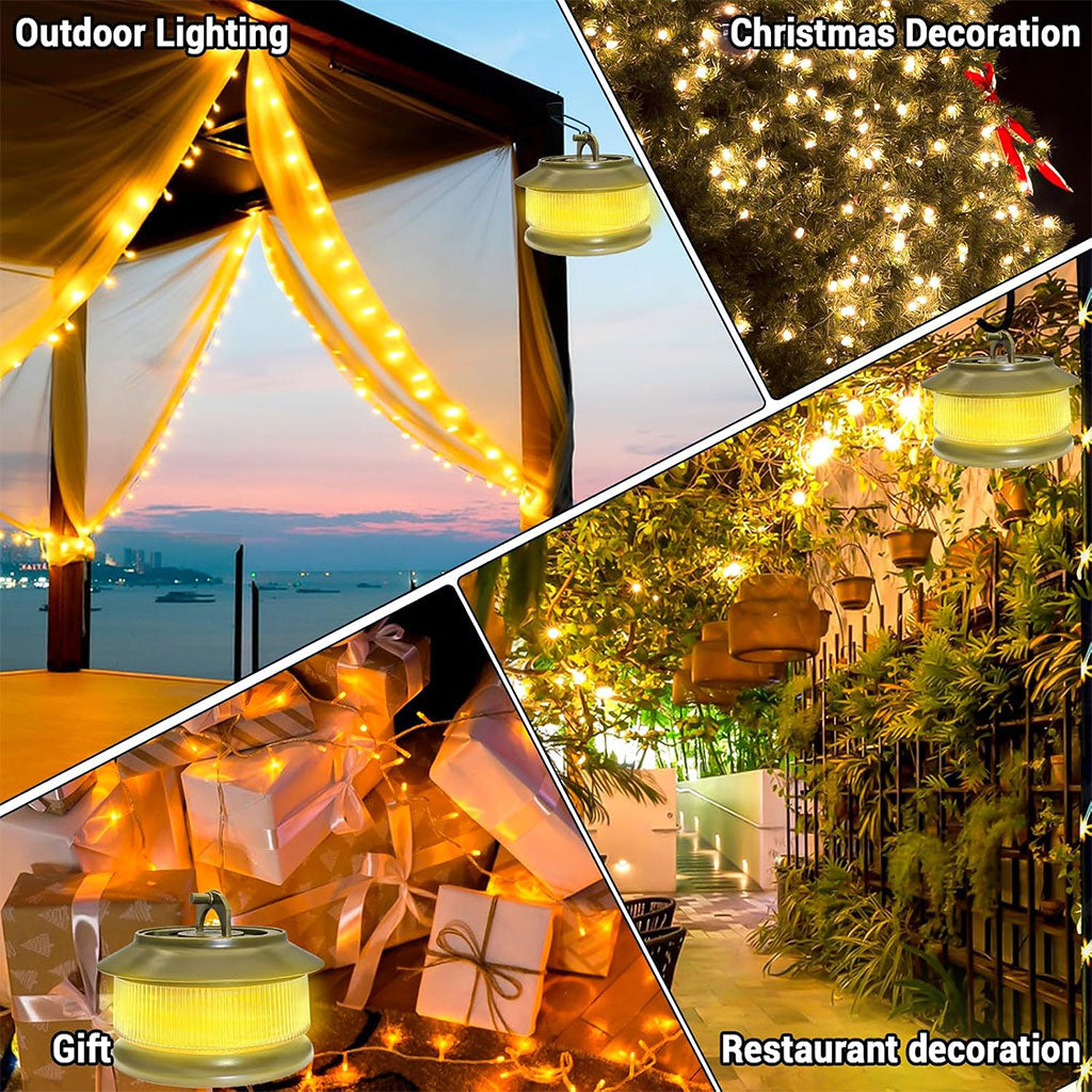 Guirlande lumineuse à rangement rapide pour camping 20m – مصباح تخييم 20 متر تنزوت