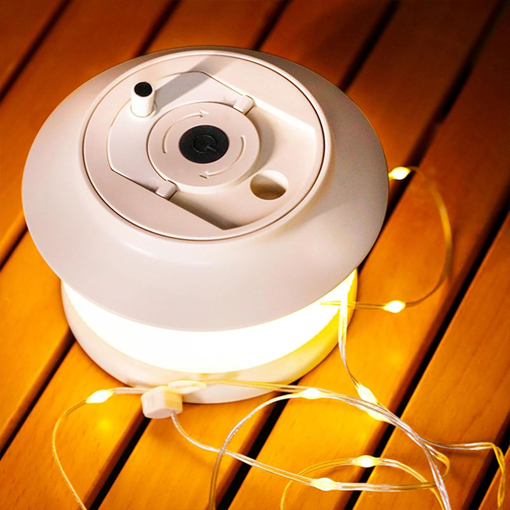 Guirlande lumineuse à rangement rapide pour camping 20m – مصباح تخييم 20 متر تنزوت