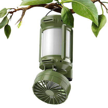 Lanterne de camping LED Rechargeable avec Ventilateur et 4 modes d’éclairage – مصباح ومروحة محمولة تنزوت