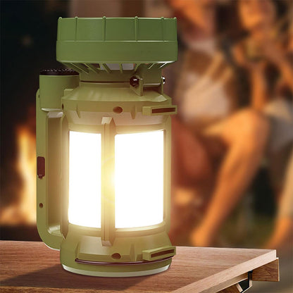 Lanterne de camping LED Rechargeable avec Ventilateur et 4 modes d’éclairage – مصباح ومروحة محمولة تنزوت