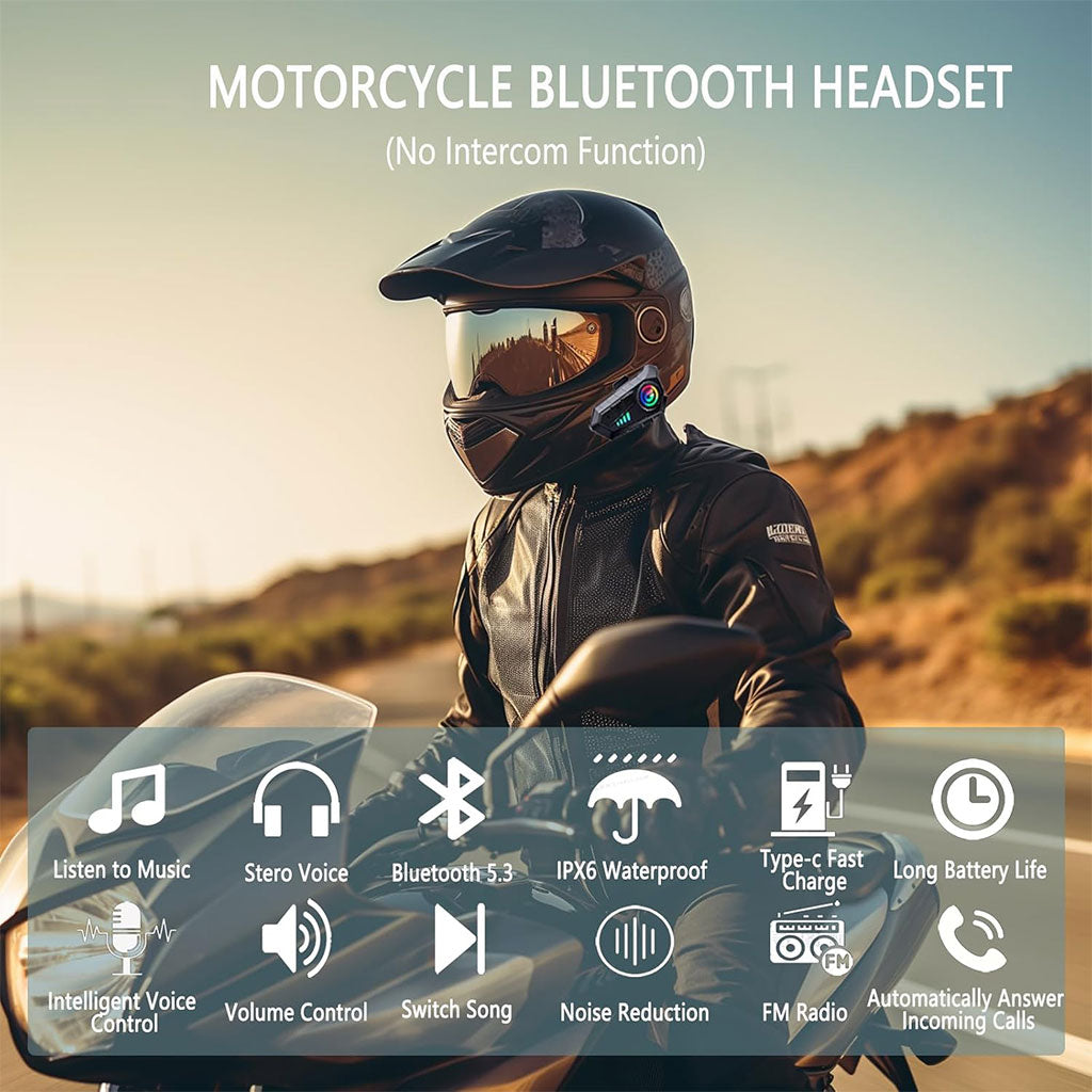 Microphone Casque Moto Sans Fil CL8 Bluetooth 5.3 avec Réduction Intelligente du Bruit – ميكروفون لاسلكي لسائقي الدراجات النارية - تنزوت