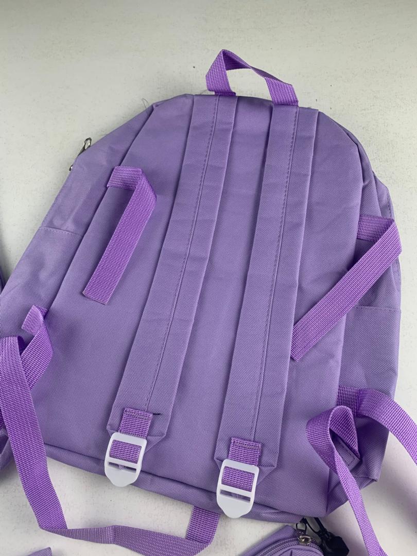 Ensemble de sacs d’école Kawai pour adolescents 4Pcs CLBD V1 Mauve – محفظة 4 قطع كاواي بنفسجي تنزوت