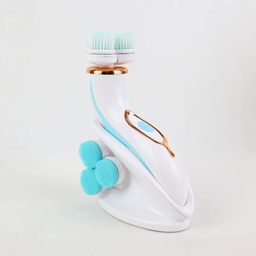 Brosse Nettoyante Électrique Cnaier AE-8788 3 Têtes Rotatives Recharge USB – جهاز تنظيف البشرة بعمق تنزوت