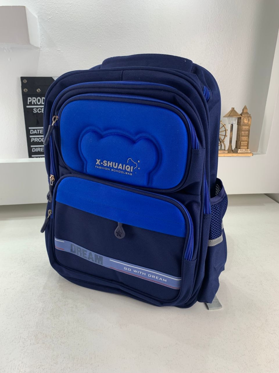 Sac à Dos Scolaire Orthopédique pour Enfants X-SHUAIQI Bleu – محفظة مدرسية للأطفال أزرق تنزوت