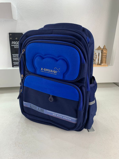 Sac à Dos Scolaire Orthopédique pour Enfants X-SHUAIQI Bleu – محفظة مدرسية للأطفال أزرق تنزوت