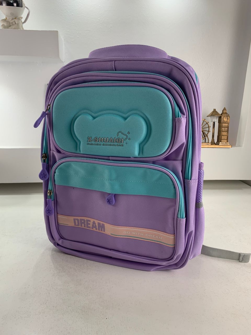 Sac à Dos Scolaire Orthopédique pour Enfants X-SHUAIQI Mauve – محفظة مدرسية للأطفال بنفسجي تنزوت