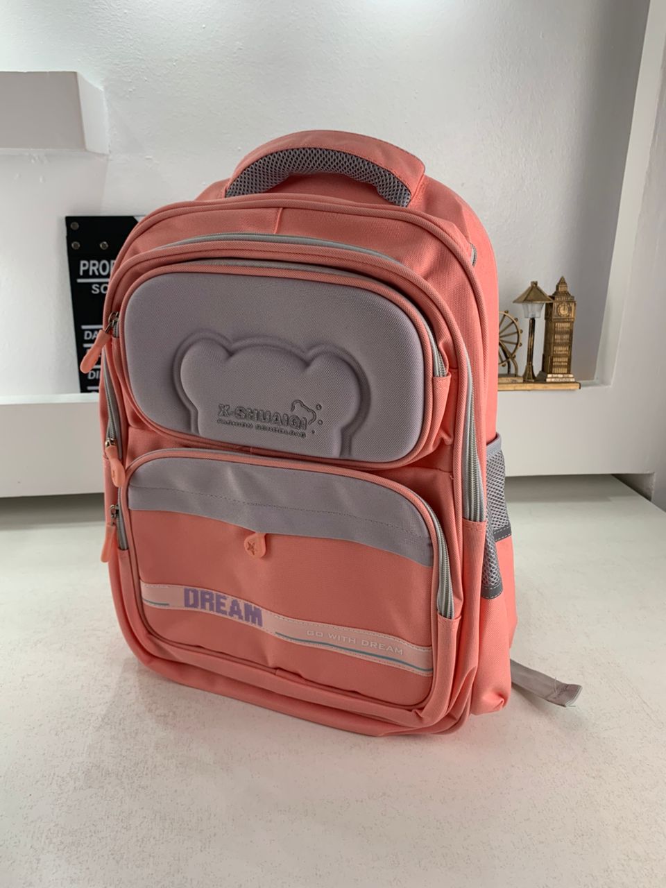 Sac à Dos Scolaire Orthopédique pour Enfants X-SHUAIQI Rose – محفظة مدرسية للأطفال وردي تنزوت