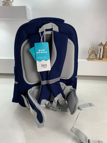 Sac à Dos Scolaire Orthopédique pour Enfants X-SHUAIQI Bleu Ciel – محفظة مدرسية للأطفال أزرق فاتح تنزوت