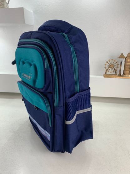 Sac à Dos Scolaire Orthopédique pour Enfants X-SHUAIQI Bleu Ciel – محفظة مدرسية للأطفال أزرق فاتح تنزوت