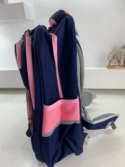 Sac à Dos Scolaire Orthopédique pour Enfants X-SHUAIQI Rose et Bleu – محفظة مدرسية للأطفال وردي وأزرق تنزوت